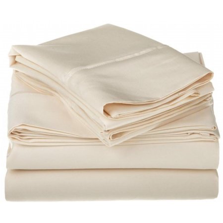SUPERIOR  Egyptian Cotton 1500 Thread Count Solid Sheet Set  King-Ivory 1500KGSH SLIV